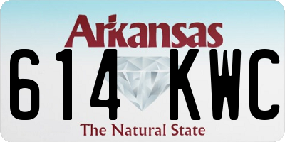 AR license plate 614KWC