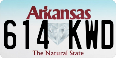 AR license plate 614KWD