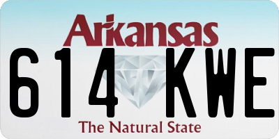 AR license plate 614KWE