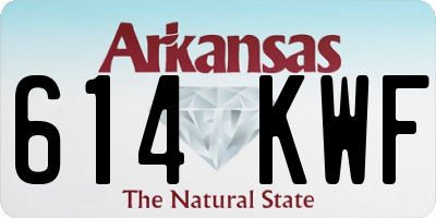 AR license plate 614KWF