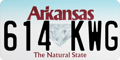 AR license plate 614KWG