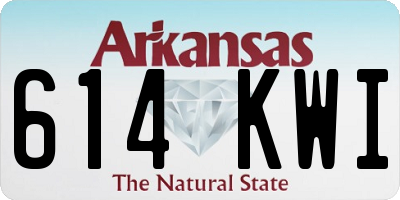 AR license plate 614KWI