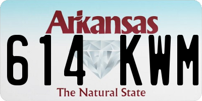 AR license plate 614KWM