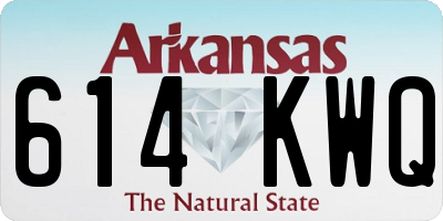 AR license plate 614KWQ