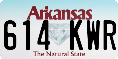 AR license plate 614KWR