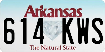 AR license plate 614KWS