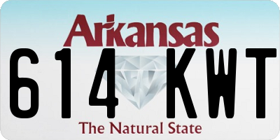 AR license plate 614KWT