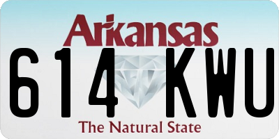 AR license plate 614KWU