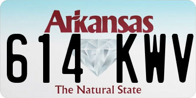 AR license plate 614KWV