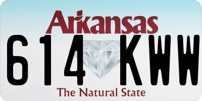 AR license plate 614KWW