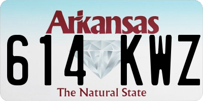 AR license plate 614KWZ