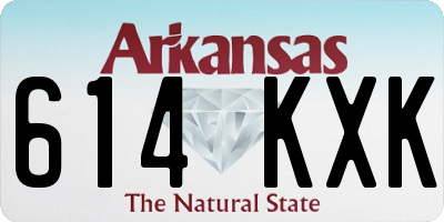AR license plate 614KXK