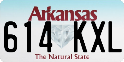 AR license plate 614KXL