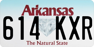 AR license plate 614KXR