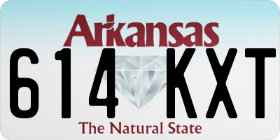 AR license plate 614KXT