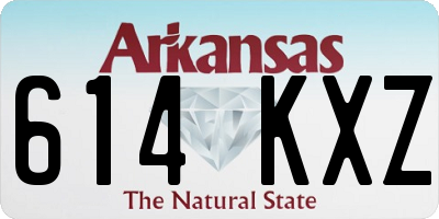 AR license plate 614KXZ