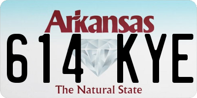 AR license plate 614KYE