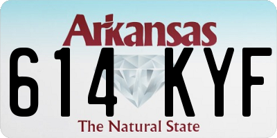 AR license plate 614KYF