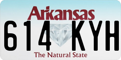 AR license plate 614KYH
