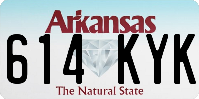 AR license plate 614KYK