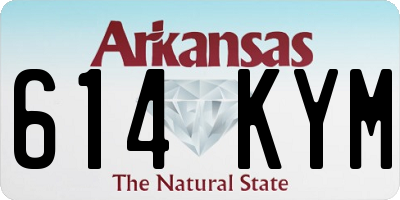 AR license plate 614KYM