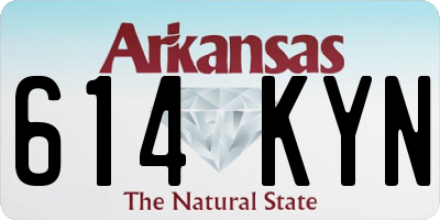 AR license plate 614KYN