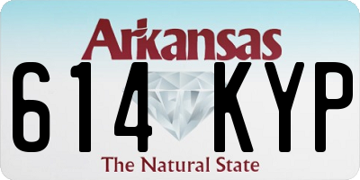 AR license plate 614KYP