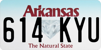 AR license plate 614KYU