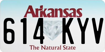AR license plate 614KYV