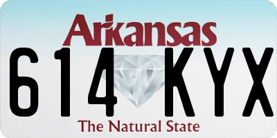 AR license plate 614KYX