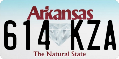 AR license plate 614KZA