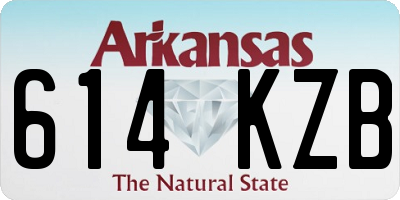 AR license plate 614KZB