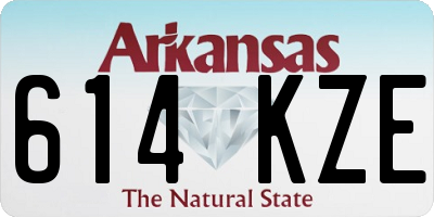 AR license plate 614KZE