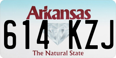 AR license plate 614KZJ