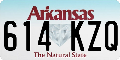 AR license plate 614KZQ