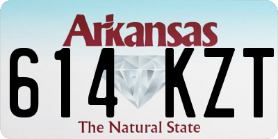 AR license plate 614KZT
