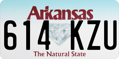 AR license plate 614KZU