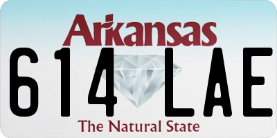 AR license plate 614LAE