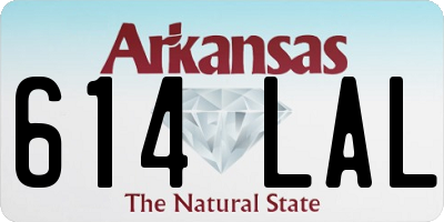 AR license plate 614LAL