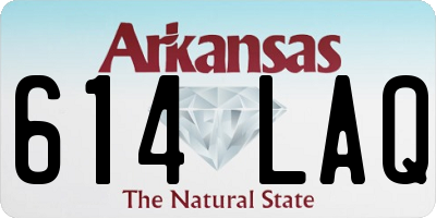 AR license plate 614LAQ