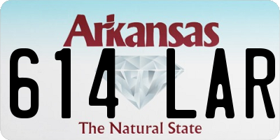 AR license plate 614LAR