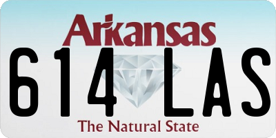 AR license plate 614LAS