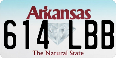 AR license plate 614LBB