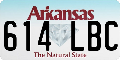 AR license plate 614LBC
