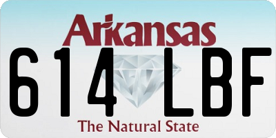 AR license plate 614LBF