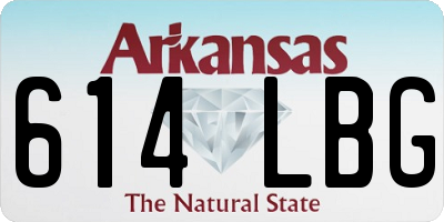 AR license plate 614LBG