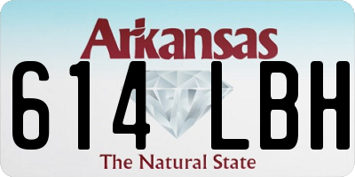 AR license plate 614LBH