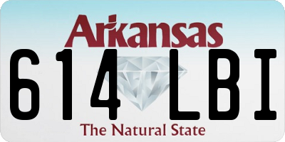 AR license plate 614LBI
