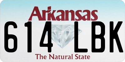 AR license plate 614LBK