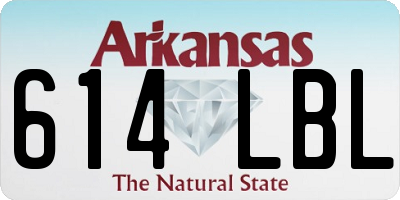 AR license plate 614LBL